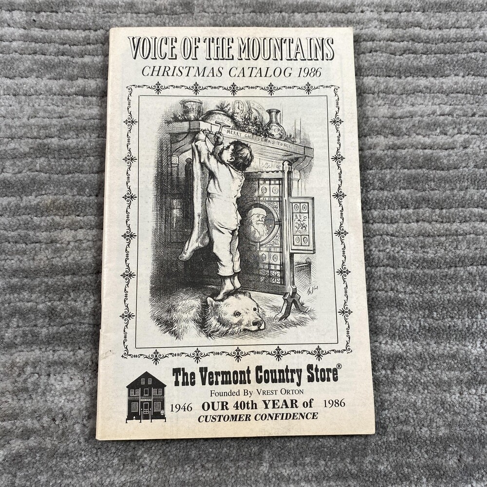 Vintage 1986 Vermont Country Store Voice Of The Mountains Christmas Catalog